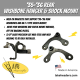 1935-6 Ford Wishbone Hanger With Shock Mount