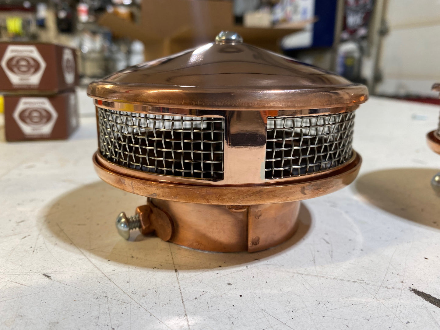 Grace & Co chrome & copper plated air cleaners