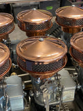 Grace & Co chrome & copper plated air cleaners