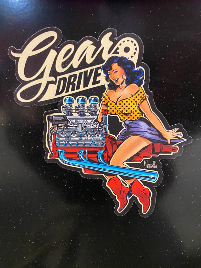 Gear Drive Stickers Gear Drive Speed & Custom